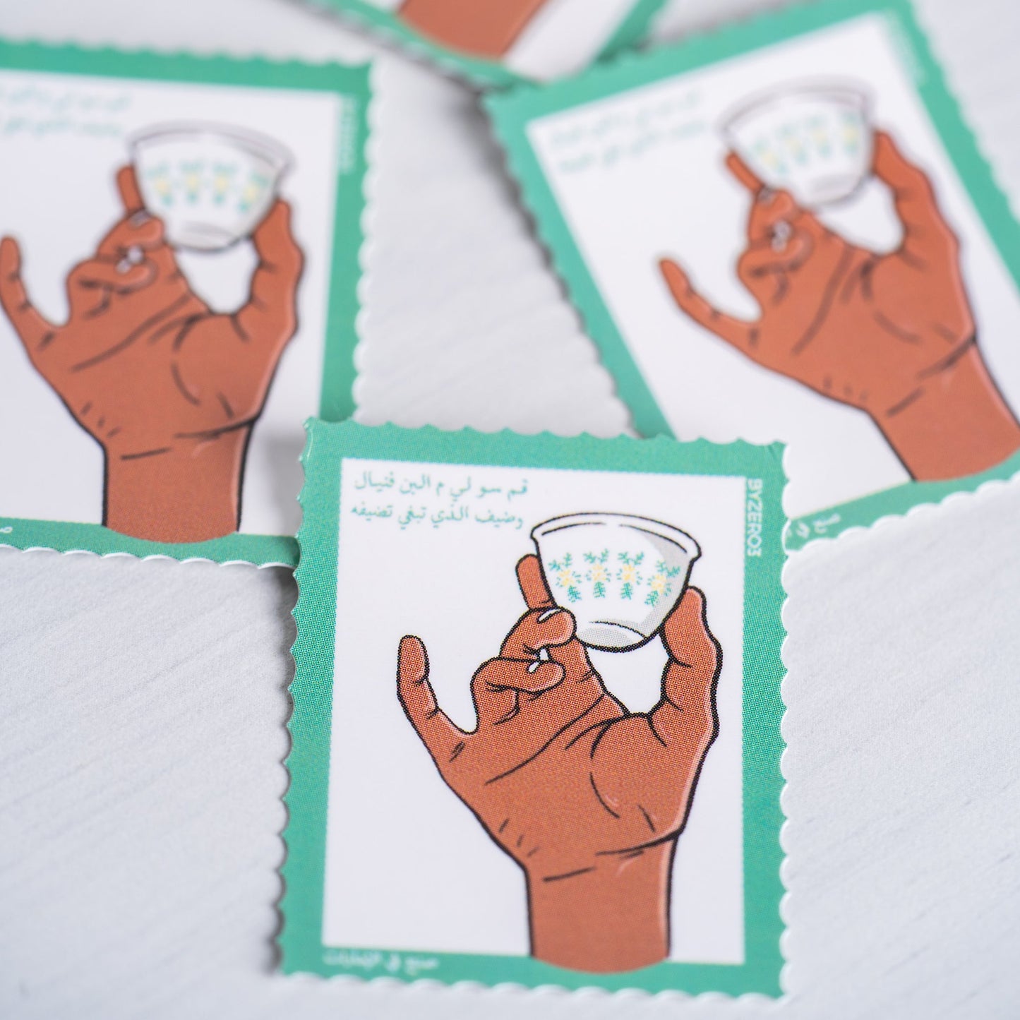ملصق فنيال شخبوط - Shakbout Coffee Sticker